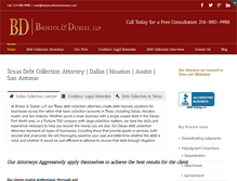 Tablet Screenshot of dallascollectionlawyers.com